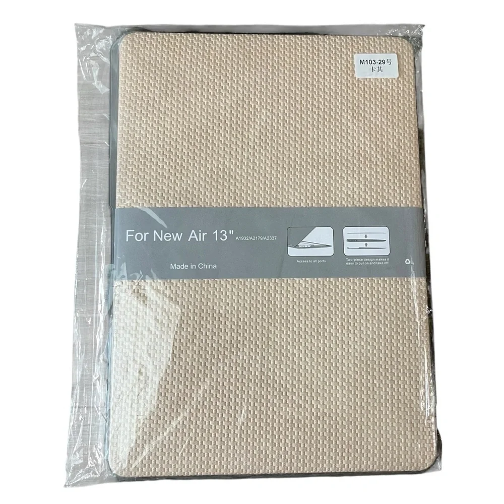 NWT Basket Cream Laptop Sleeve for 13-inch MacBook Air